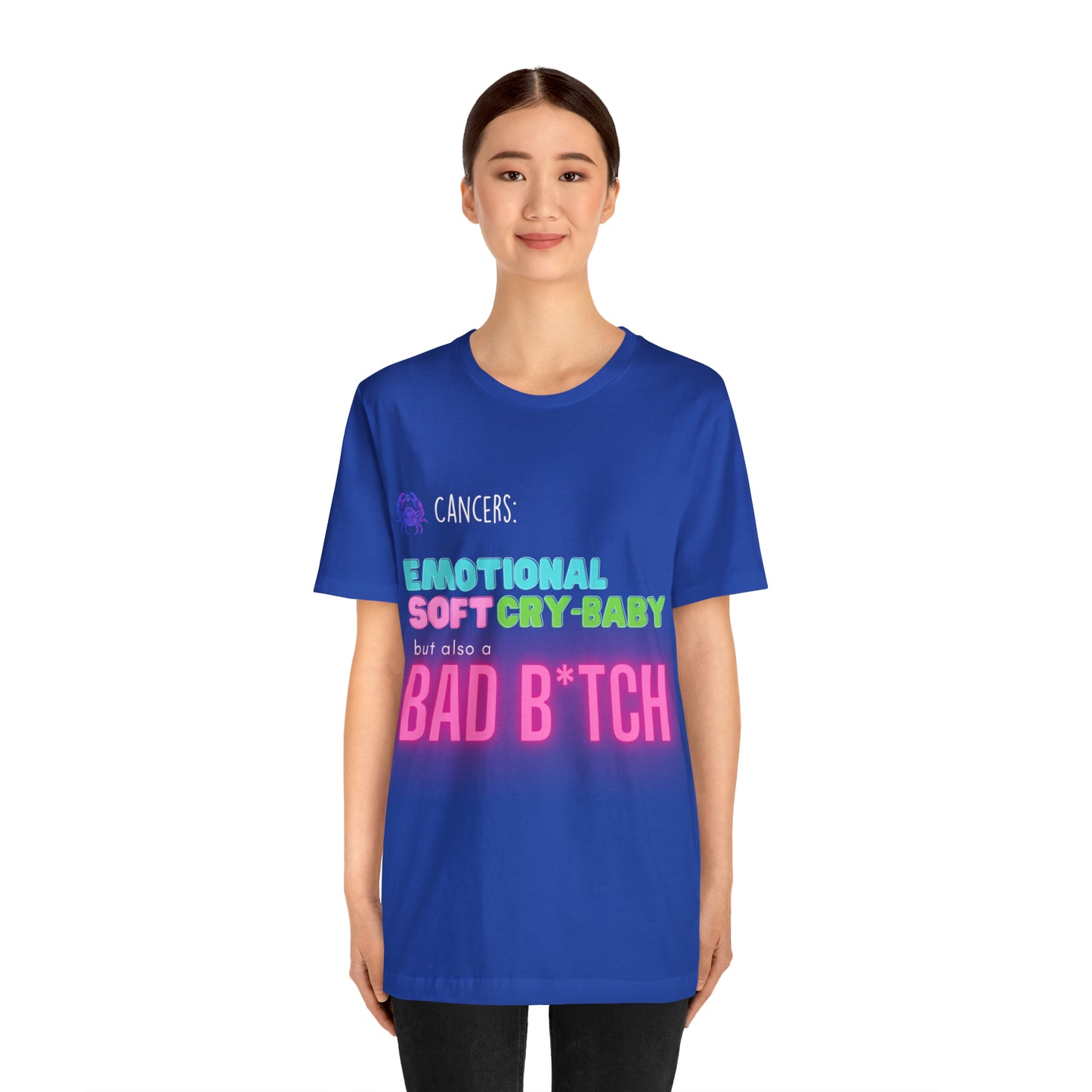 Cancer Zodiac Bad Bitch Shirt | Funny Zodiac Astrology Statement T-Shirt