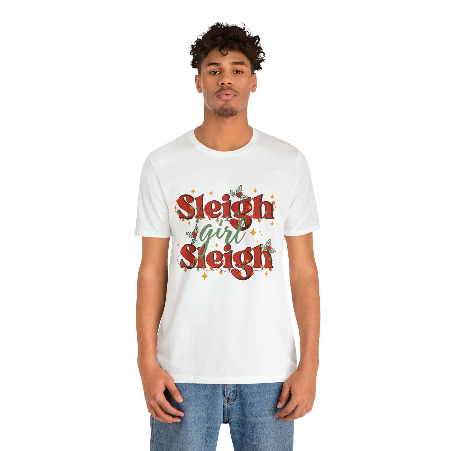 Slay Christmas Shirt for Women | Sleigh Girl Sleigh | Funny Pun for Christmas T-shirt