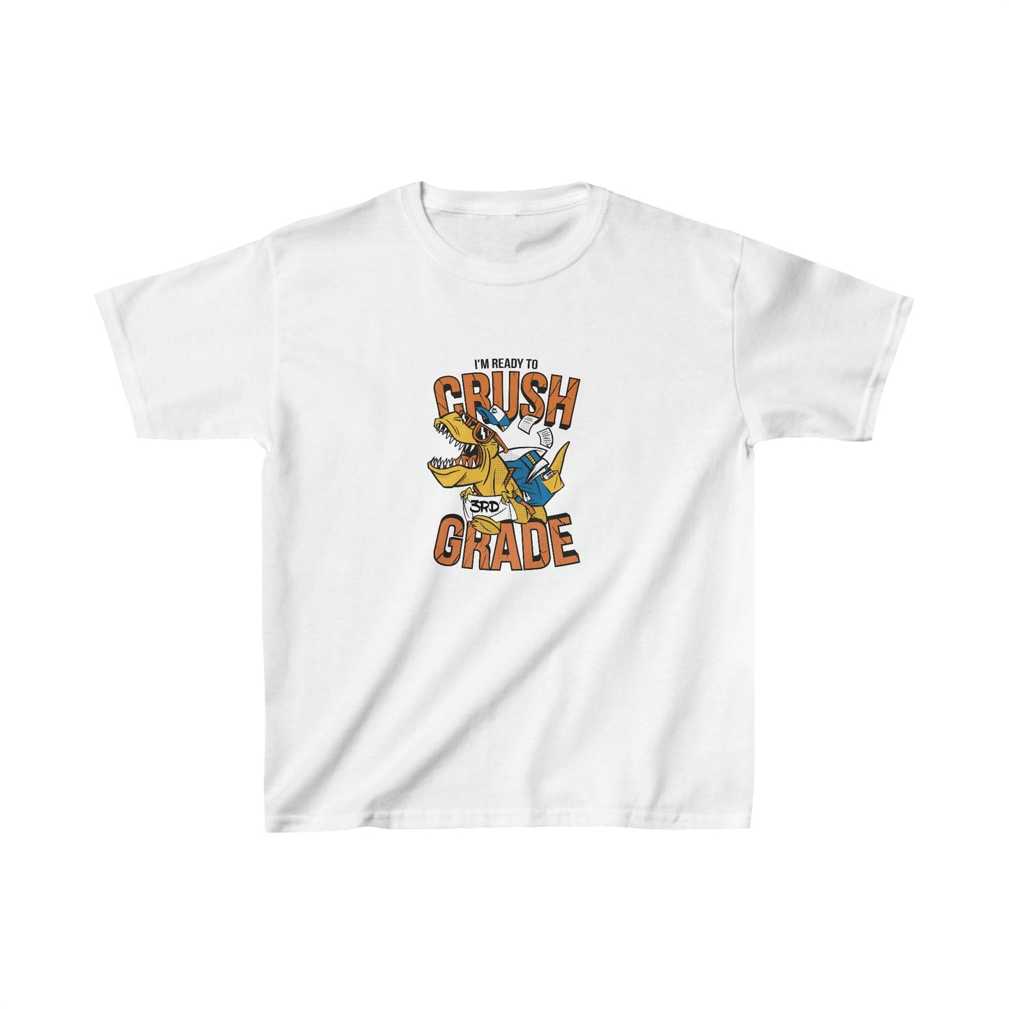 Roaring Through School 3| Second Grade Kids Heavy Cotton™ Tee