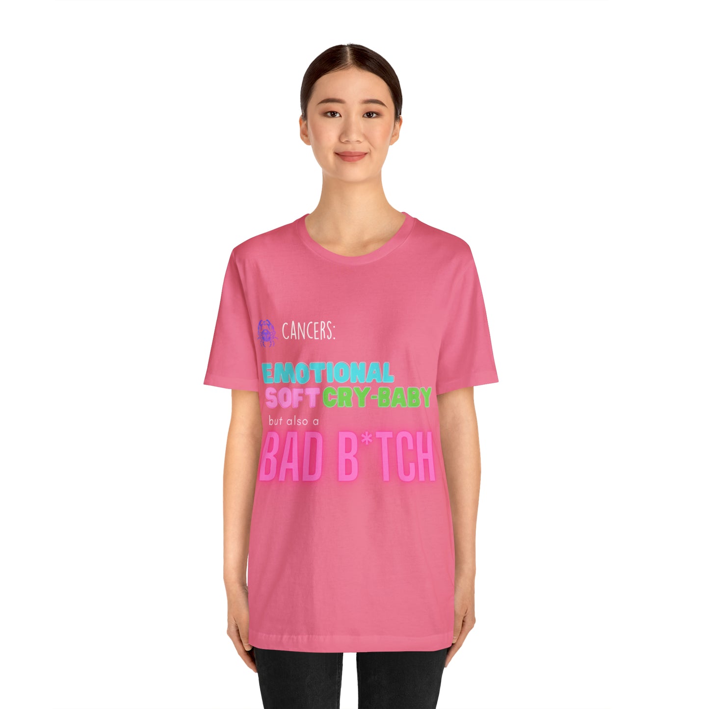 Cancer Zodiac Bad Bitch Shirt | Funny Zodiac Astrology Statement T-Shirt