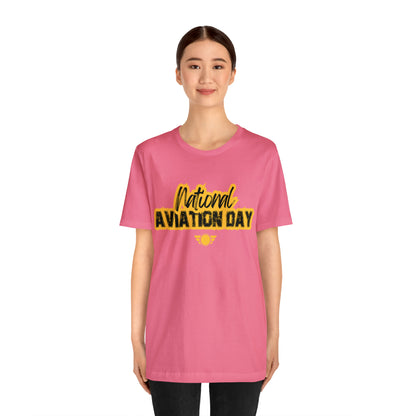 National Aviation Day Yellow Shirt | Airplane Pilot T-Shirt