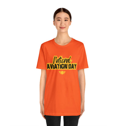 National Aviation Day Yellow Shirt | Airplane Pilot T-Shirt