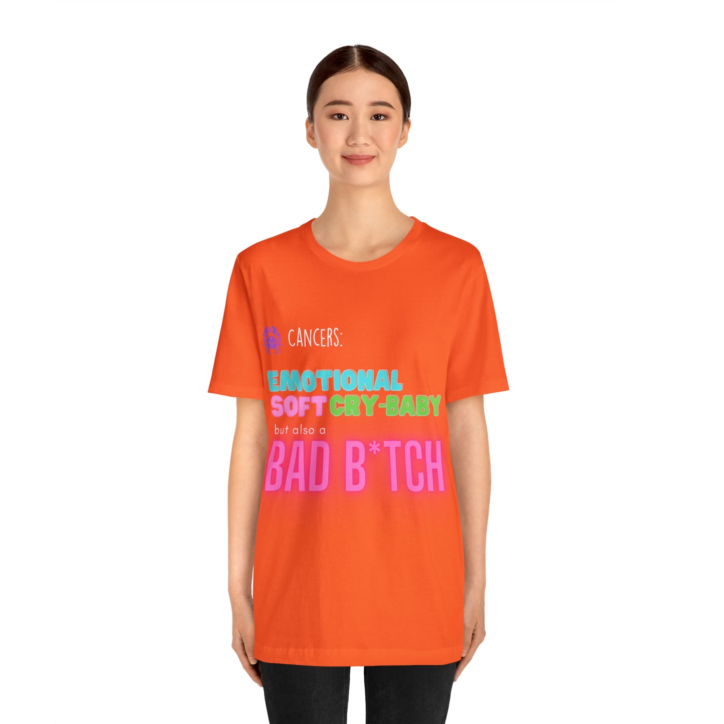 Cancer Zodiac Bad Bitch Shirt | Funny Zodiac Astrology Statement T-Shirt