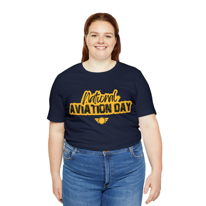 National Aviation Day Yellow Shirt | Airplane Pilot T-Shirt