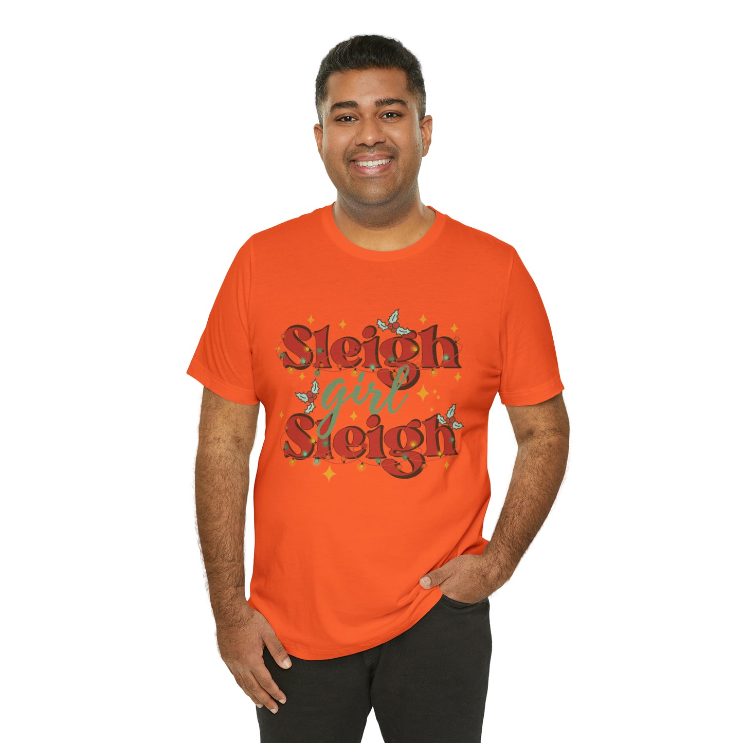 Slay Christmas Shirt for Women | Sleigh Girl Sleigh | Funny Pun for Christmas T-shirt