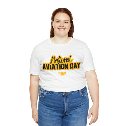 National Aviation Day Yellow Shirt | Airplane Pilot T-Shirt