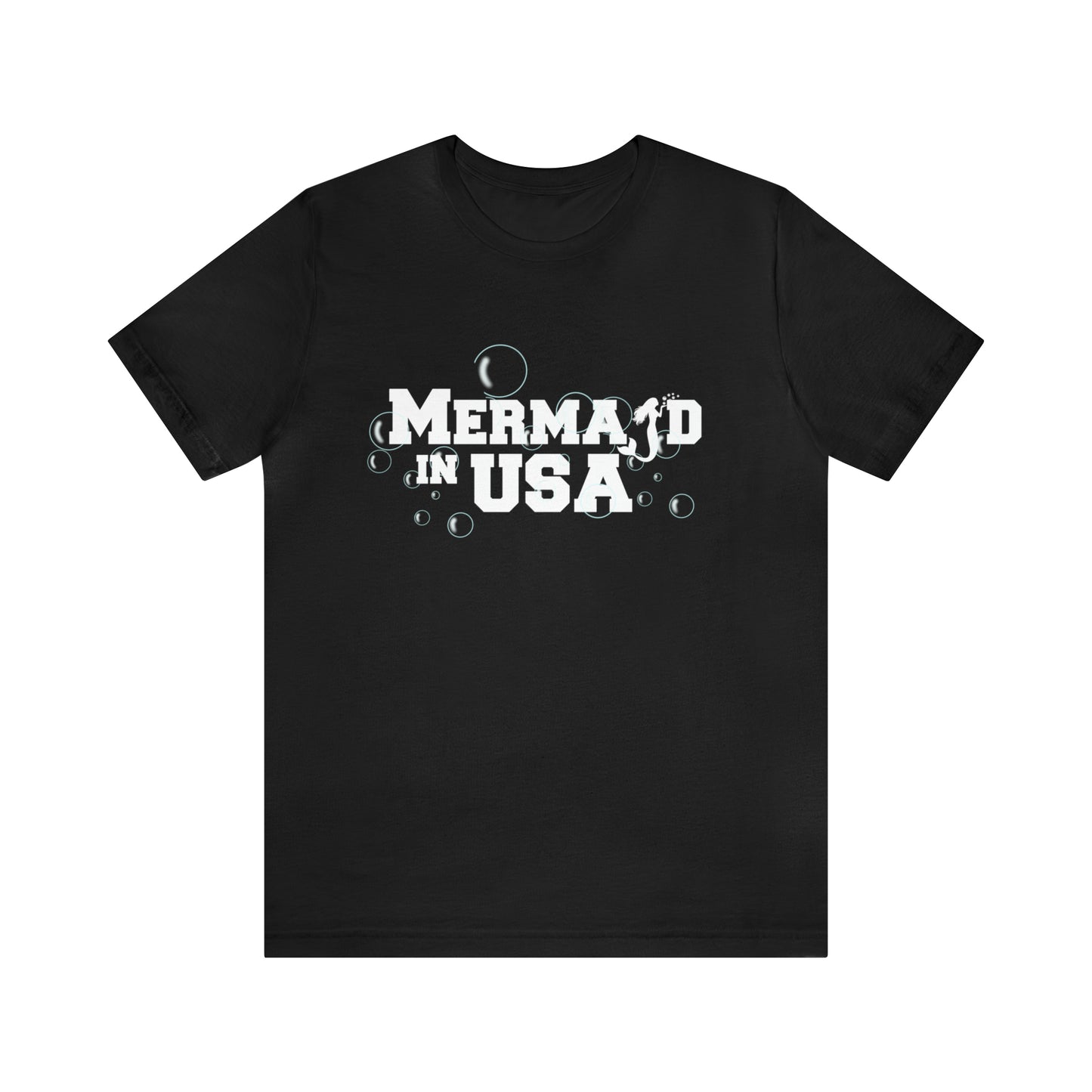 Mermaid in USA July 4th Shirt | July 4th Independence Statement T-Shirt