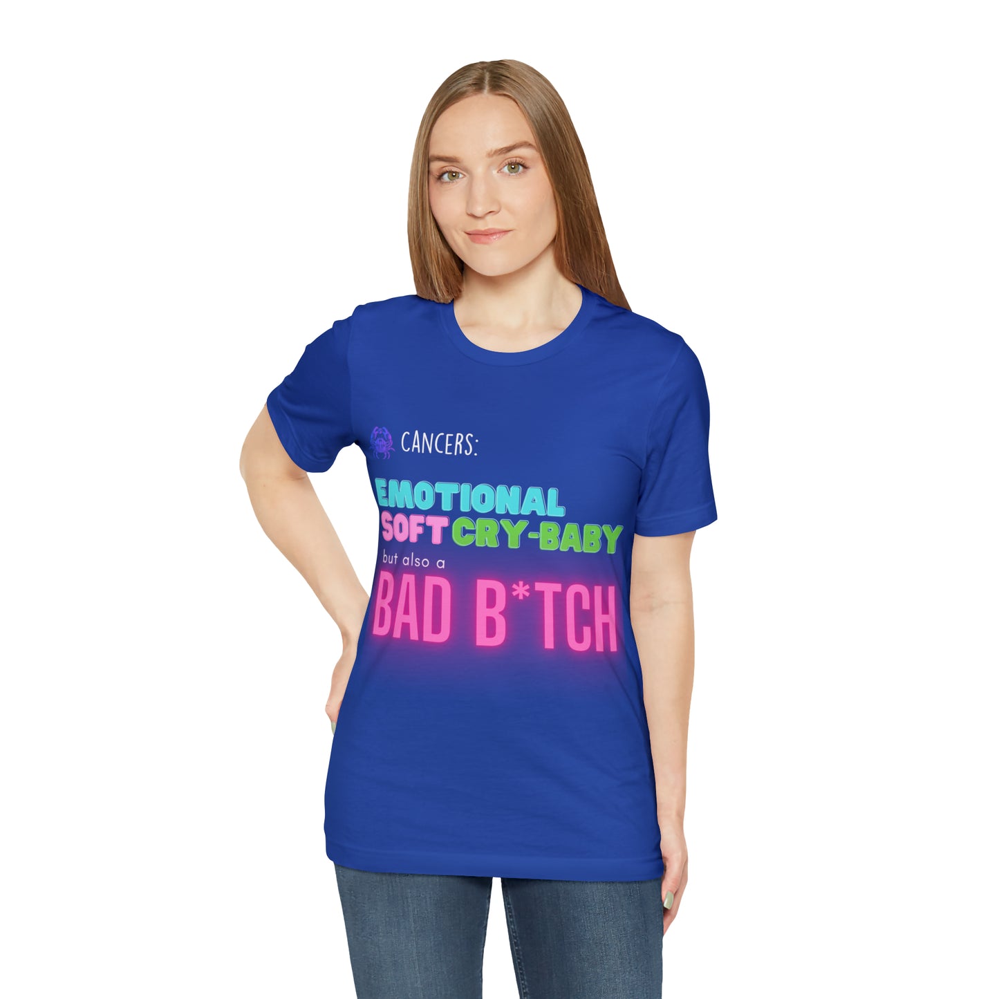 Cancer Zodiac Bad Bitch Shirt | Funny Zodiac Astrology Statement T-Shirt