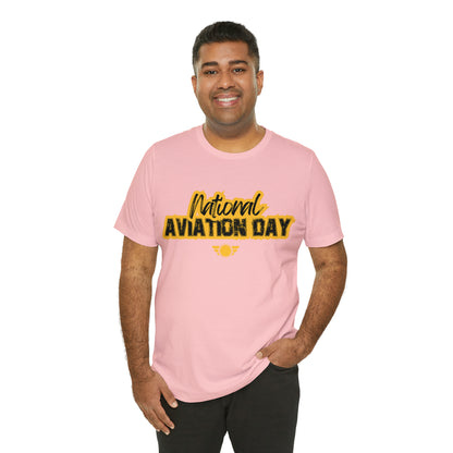 National Aviation Day Yellow Shirt | Airplane Pilot T-Shirt