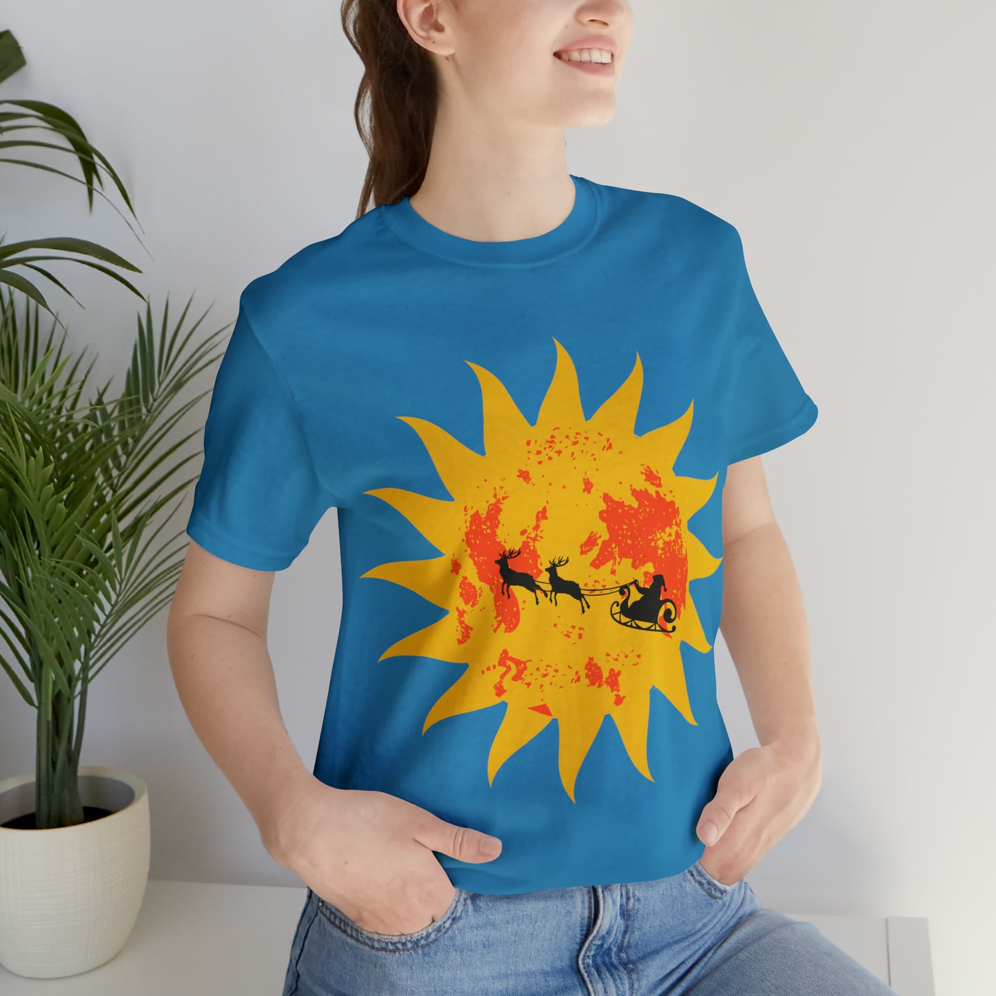 Santa in the Sun Shirt | Christmas in July Statement T-Shirt