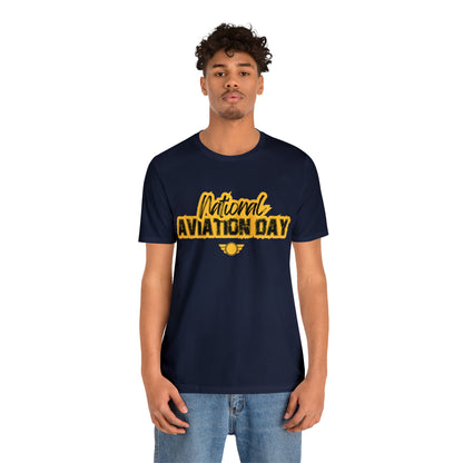 National Aviation Day Yellow Shirt | Airplane Pilot T-Shirt