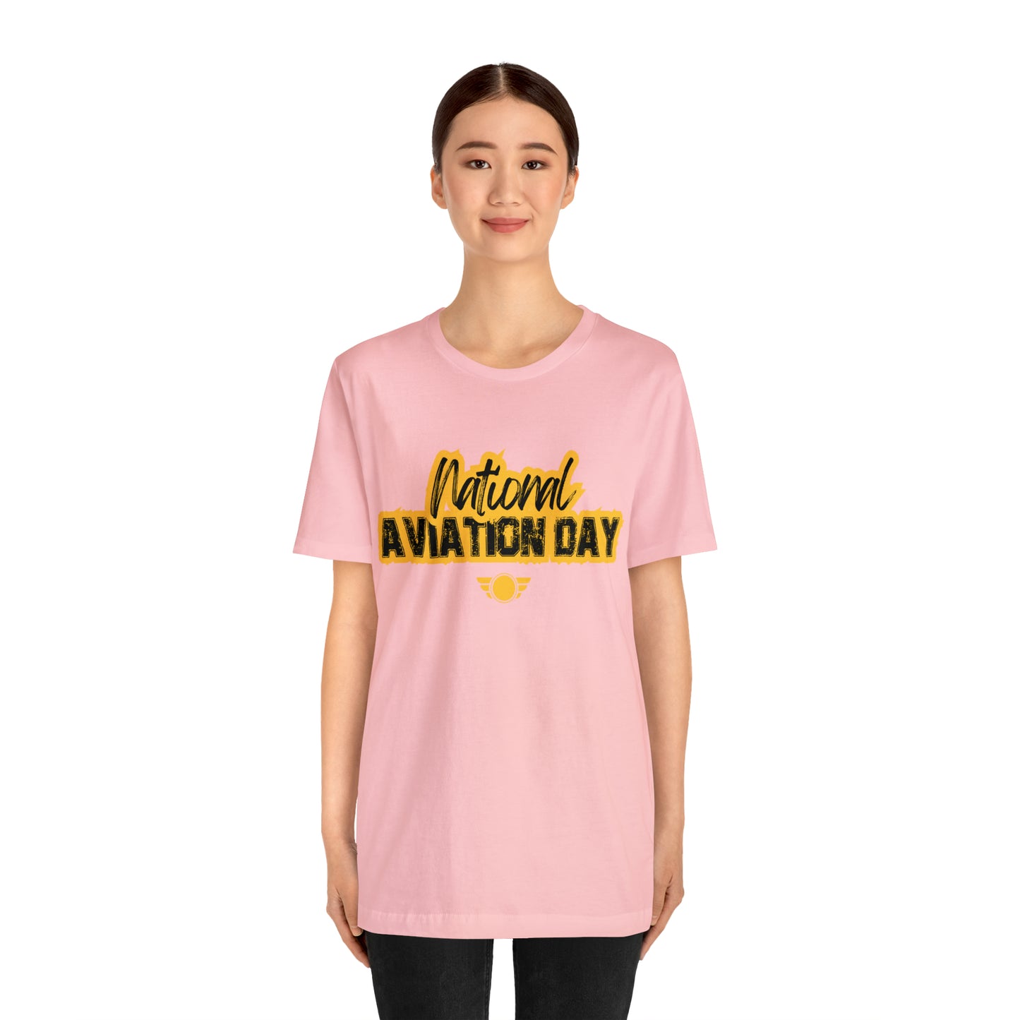 National Aviation Day Yellow Shirt | Airplane Pilot T-Shirt