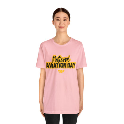 National Aviation Day Yellow Shirt | Airplane Pilot T-Shirt