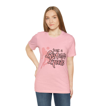 A Girl With Many Goals Shirt | Soccer Girl T-Shirt