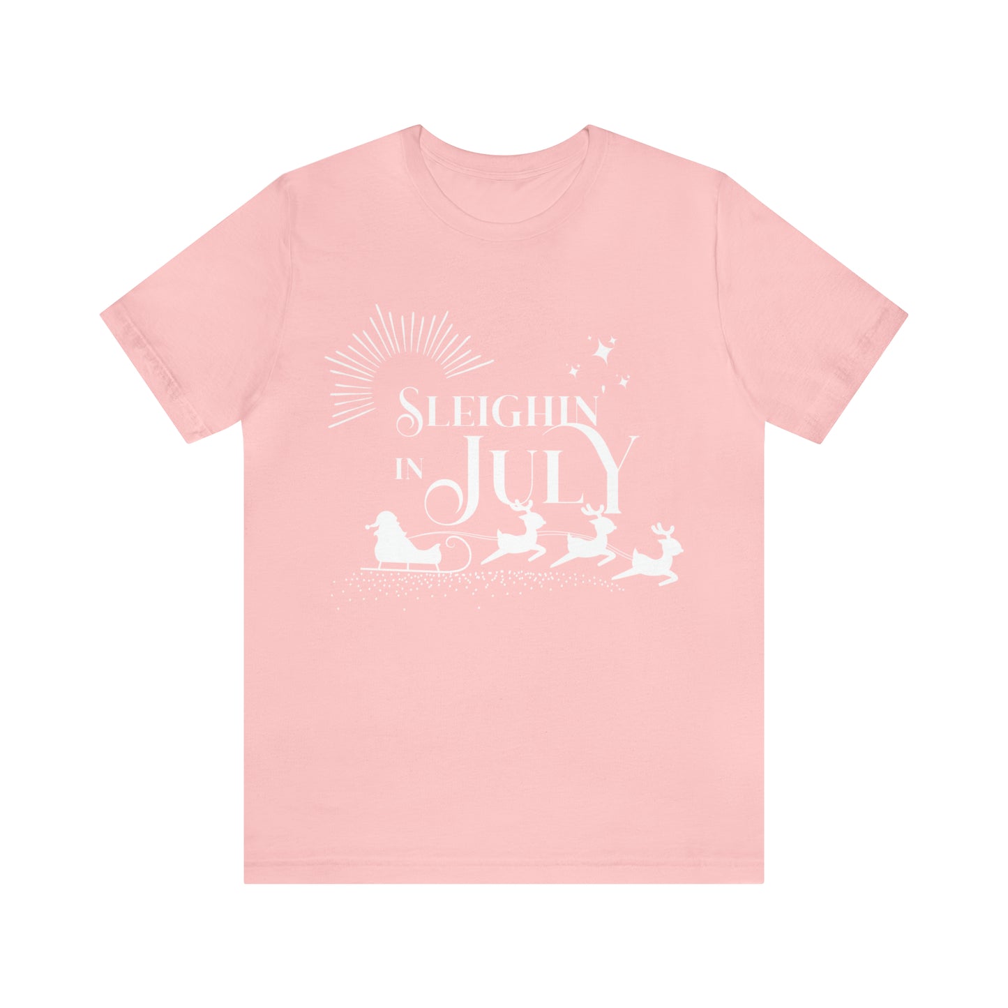 Sleighin in July Shirt | Christmas in July Slay Statement T-Shirt