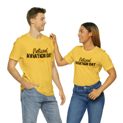 National Aviation Day Yellow Shirt | Airplane Pilot T-Shirt