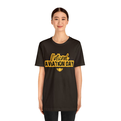 National Aviation Day Yellow Shirt | Airplane Pilot T-Shirt