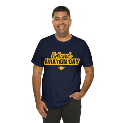 National Aviation Day Yellow Shirt | Airplane Pilot T-Shirt