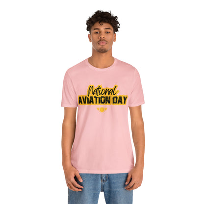 National Aviation Day Yellow Shirt | Airplane Pilot T-Shirt