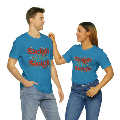 Slay Christmas Shirt for Women | Sleigh Girl Sleigh | Funny Pun for Christmas T-shirt