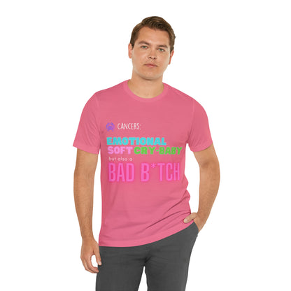 Cancer Zodiac Bad Bitch Shirt | Funny Zodiac Astrology Statement T-Shirt