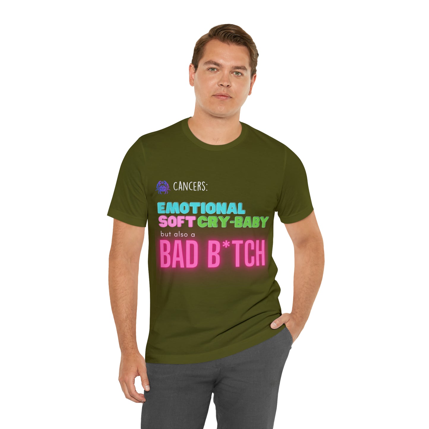 Cancer Zodiac Bad Bitch Shirt | Funny Zodiac Astrology Statement T-Shirt