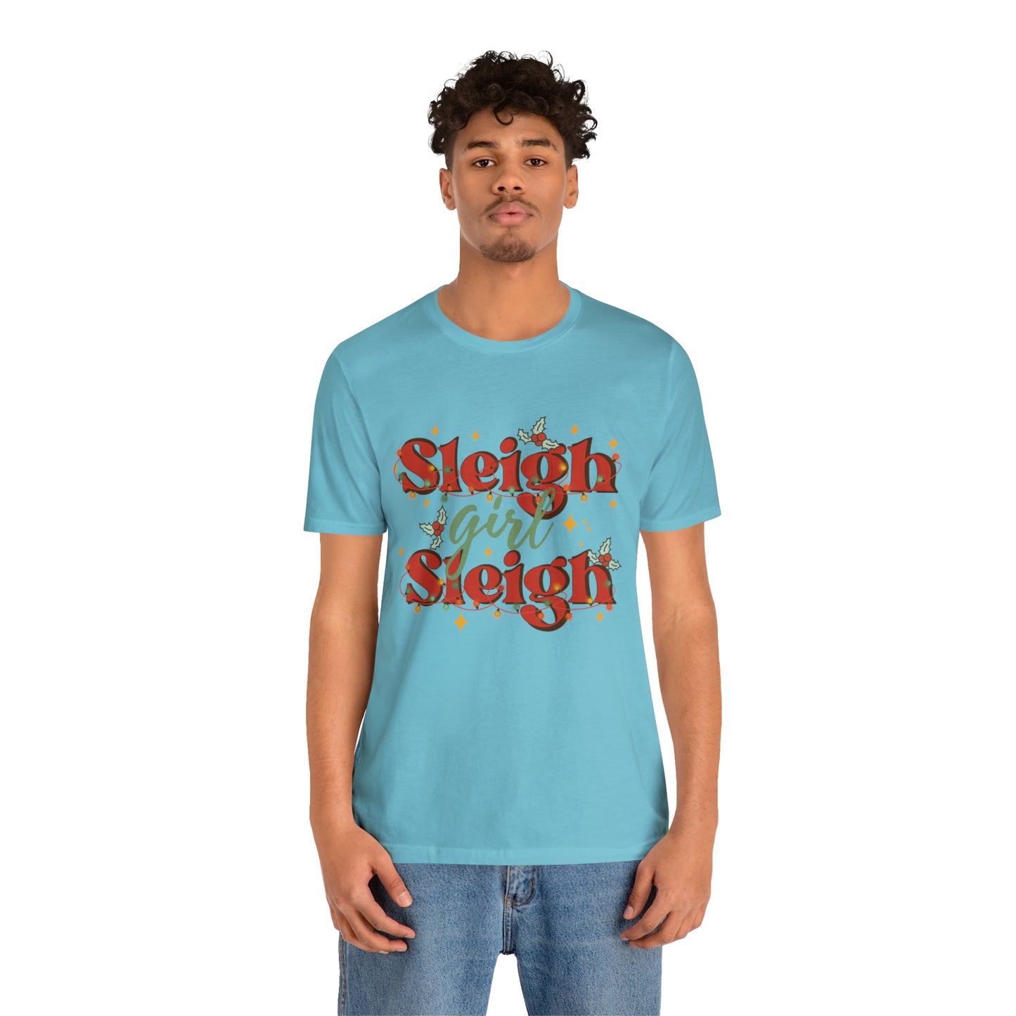 Slay Christmas Shirt for Women | Sleigh Girl Sleigh | Funny Pun for Christmas T-shirt