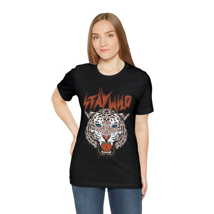 Stay Wild Unisex T-shirt Cougar Leopard Fun Ambitious Shirt Cat Lady Shirt