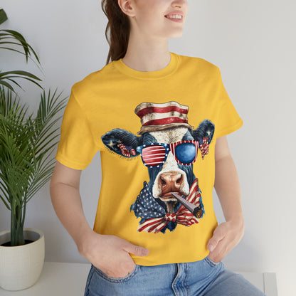 Freedom Cow Unisex Shirt | July 4th Independence Day T-Shirt