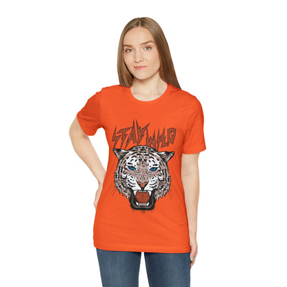 Stay Wild Unisex T-shirt Cougar Leopard Fun Ambitious Shirt Cat Lady Shirt