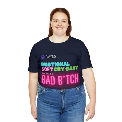 Cancer Zodiac Bad Bitch Shirt | Funny Zodiac Astrology Statement T-Shirt