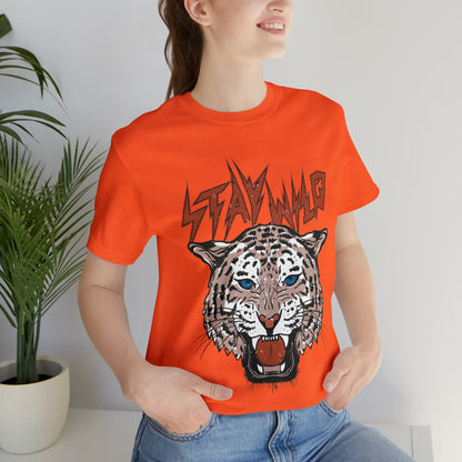 Stay Wild Unisex T-shirt Cougar Leopard Fun Ambitious Shirt Cat Lady Shirt