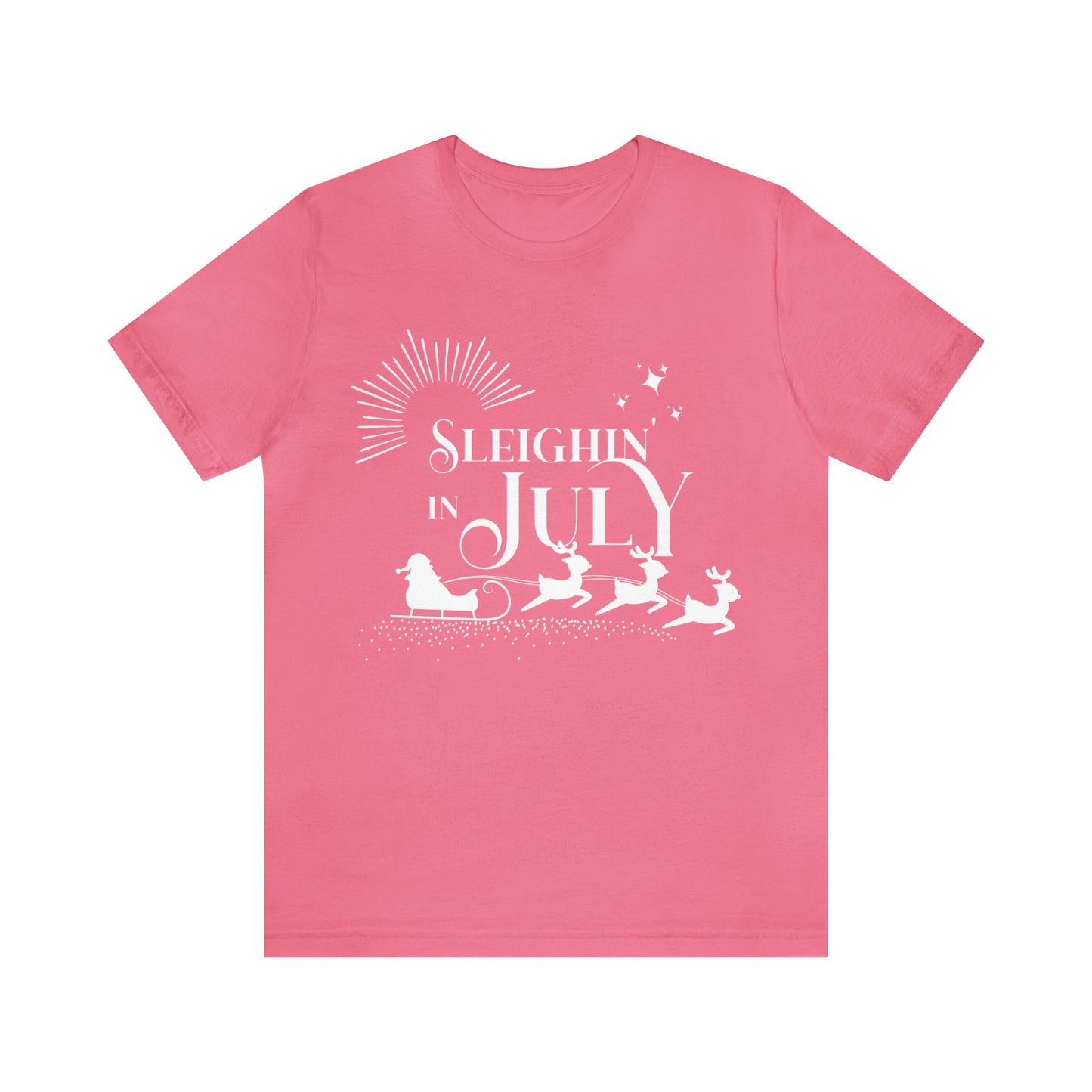 Sleighin in July Shirt | Christmas in July Slay Statement T-Shirt