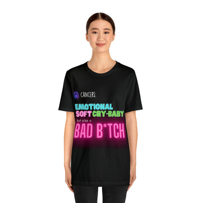 Cancer Zodiac Bad Bitch Shirt | Funny Zodiac Astrology Statement T-Shirt