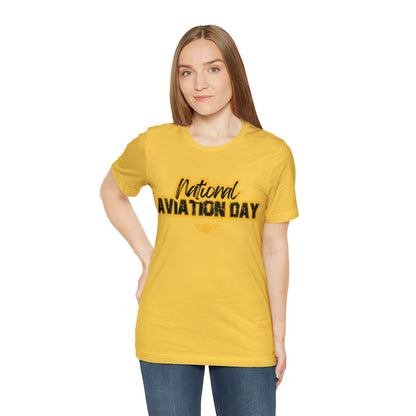 National Aviation Day Yellow Shirt | Airplane Pilot T-Shirt