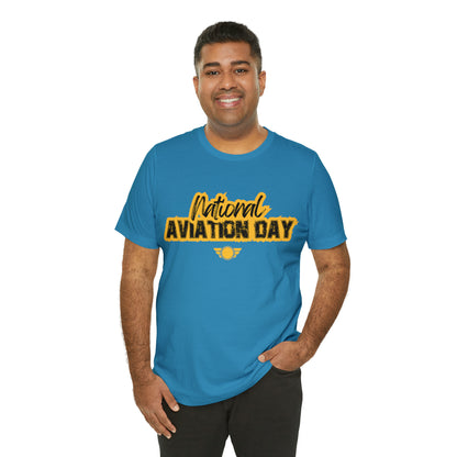 National Aviation Day Yellow Shirt | Airplane Pilot T-Shirt