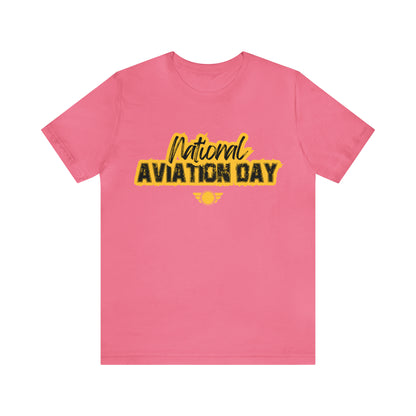 National Aviation Day Yellow Shirt | Airplane Pilot T-Shirt