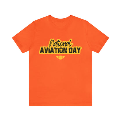 National Aviation Day Yellow Shirt | Airplane Pilot T-Shirt