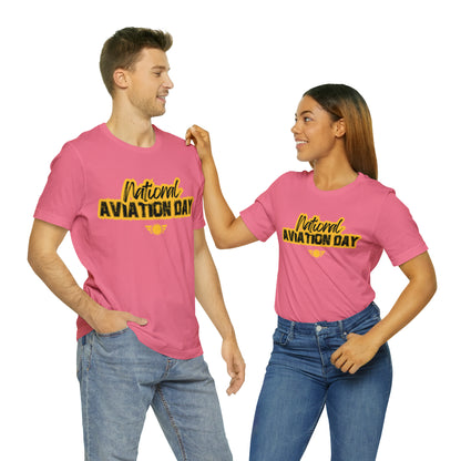 National Aviation Day Yellow Shirt | Airplane Pilot T-Shirt