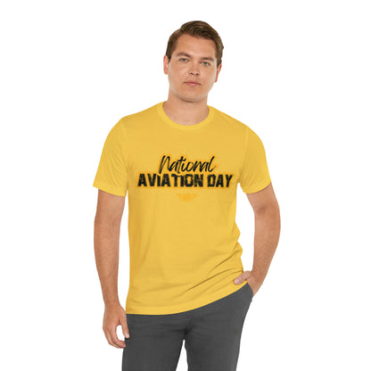 National Aviation Day Yellow Shirt | Airplane Pilot T-Shirt