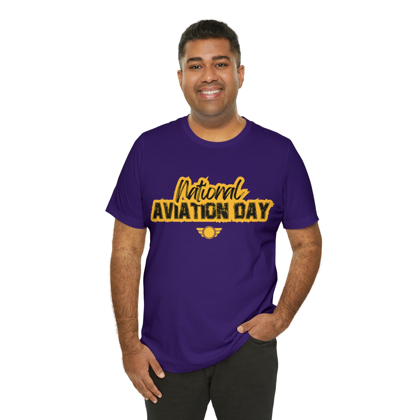 National Aviation Day Yellow Shirt | Airplane Pilot T-Shirt