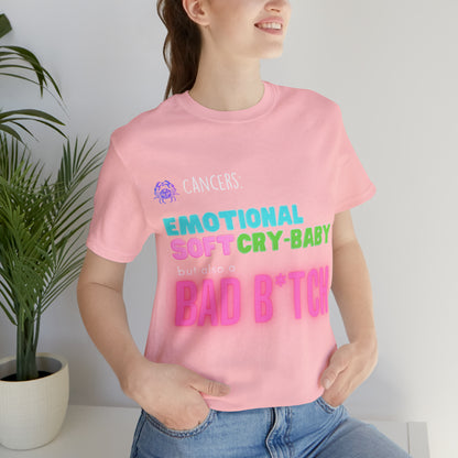 Cancer Zodiac Bad Bitch Shirt | Funny Zodiac Astrology Statement T-Shirt