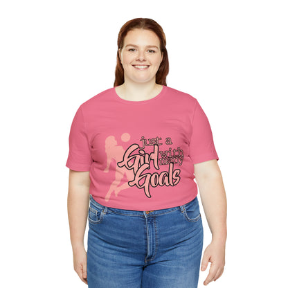 A Girl With Many Goals Shirt | Soccer Girl T-Shirt