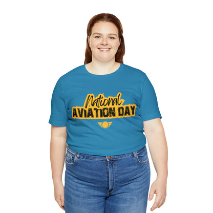 National Aviation Day Yellow Shirt | Airplane Pilot T-Shirt