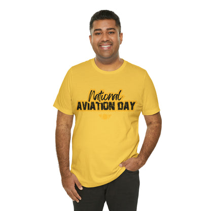 National Aviation Day Yellow Shirt | Airplane Pilot T-Shirt