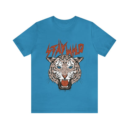 Stay Wild Unisex T-shirt Cougar Leopard Fun Ambitious Shirt Cat Lady Shirt