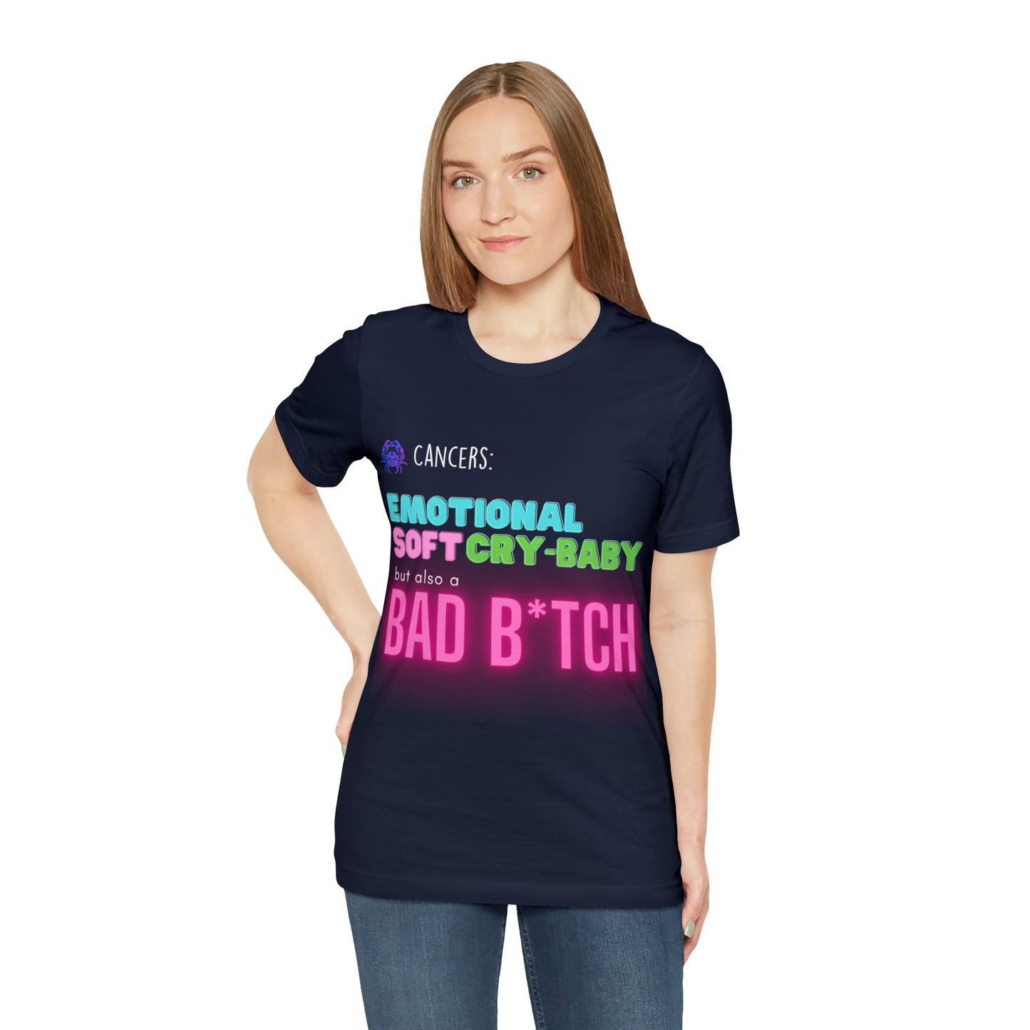 Cancer Zodiac Bad Bitch Shirt | Funny Zodiac Astrology Statement T-Shirt