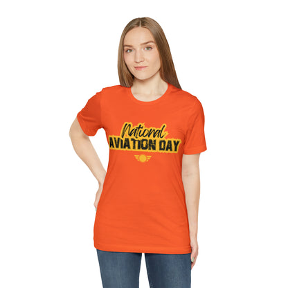 National Aviation Day Yellow Shirt | Airplane Pilot T-Shirt