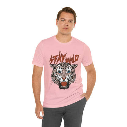 Stay Wild Unisex T-shirt Cougar Leopard Fun Ambitious Shirt Cat Lady Shirt