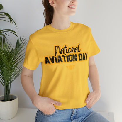 National Aviation Day Yellow Shirt | Airplane Pilot T-Shirt